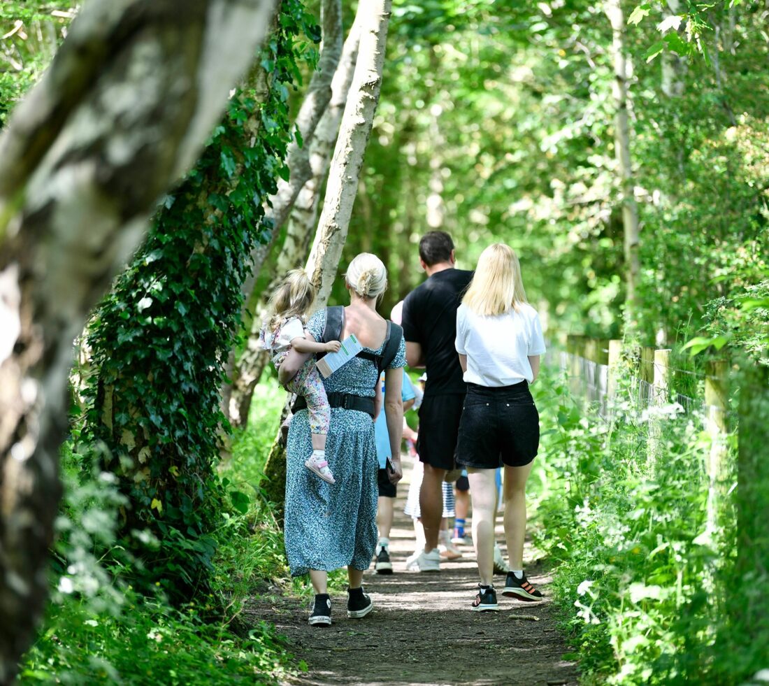 Family guided walk by The Hiking Household at Engine Lonning