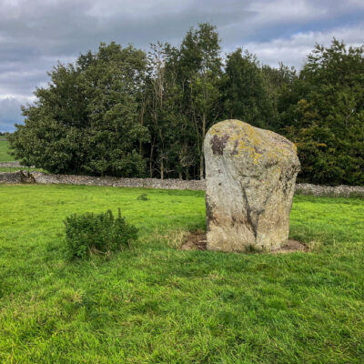 Goggleby standing stone in a field near Shap