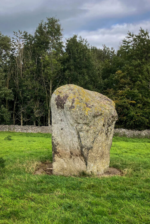 Goggleby standing stone in a field near Shap
