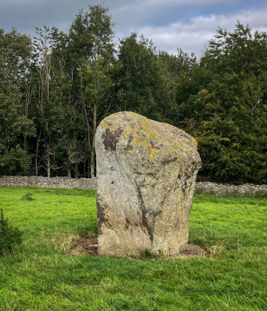 Goggleby standing stone in a field near Shap