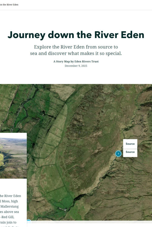 Journey down the Eden web page with map