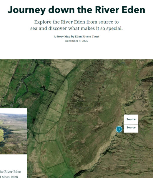 Journey down the Eden web page with map