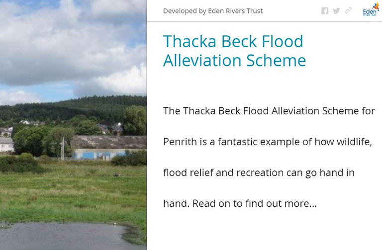 Story Map: Thacka Beck Flood Alleviation Scheme